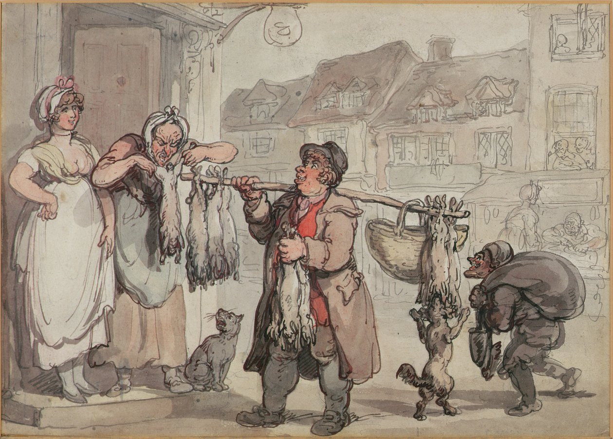 The Rabbit Merchant by Thomas Rowlandson
