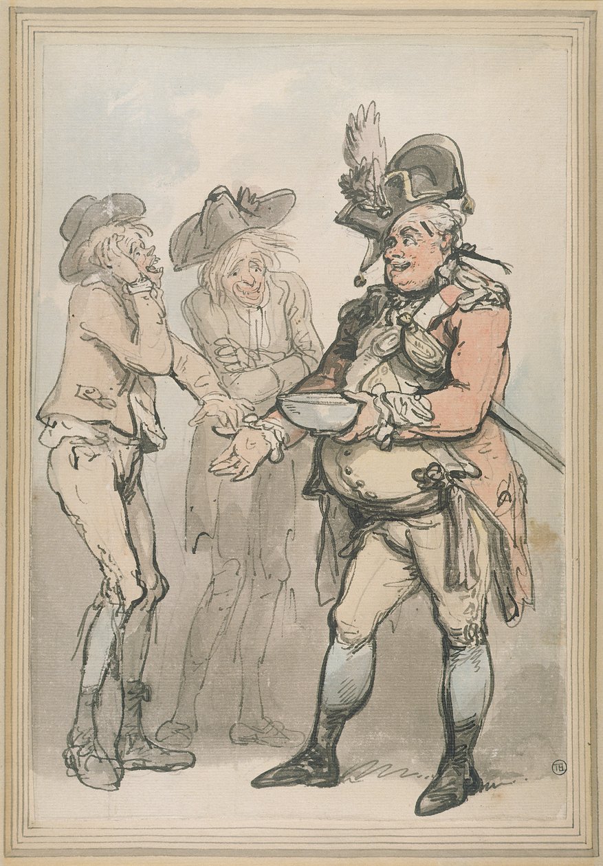 The Recruiting Sergeant by Thomas Rowlandson