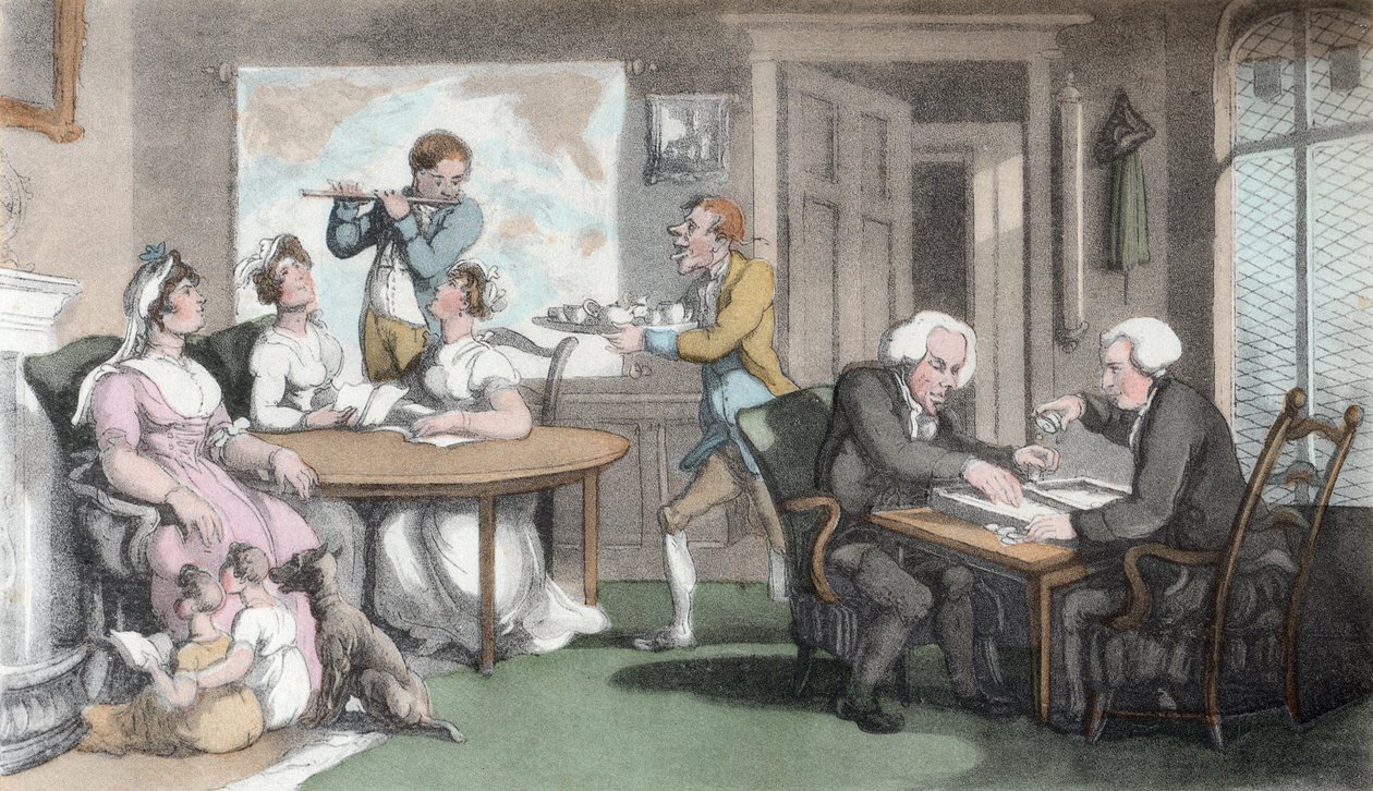 The Social Evening, illustration from 