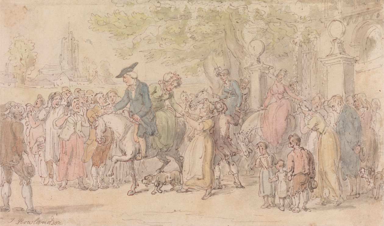 The Vicar of Wakefield: The Departure from Wakefield by Thomas Rowlandson