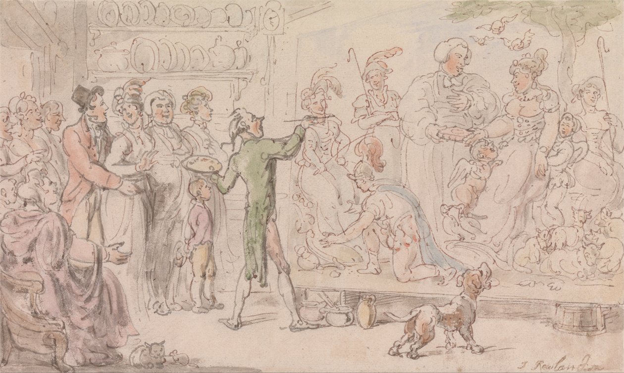 The Vicar of Wakefield: The Family Picture by Thomas Rowlandson