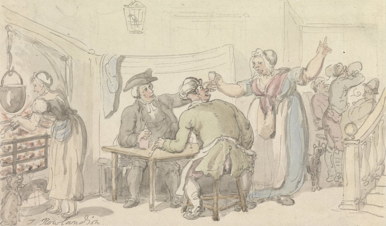 The Vicar of Wakefield: The Scold, with News of Olivia by Thomas Rowlandson