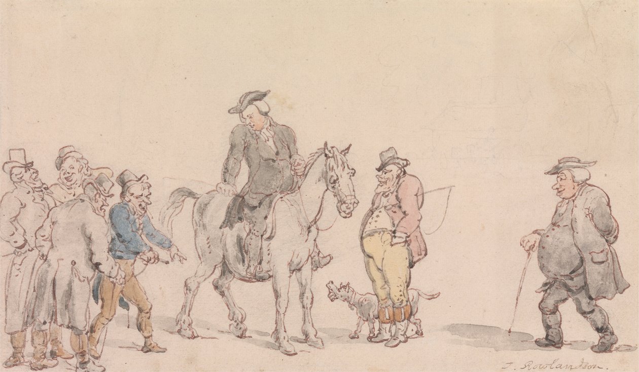 The Vicar of Wakefield: The Vicar Selling His Horse by Thomas Rowlandson
