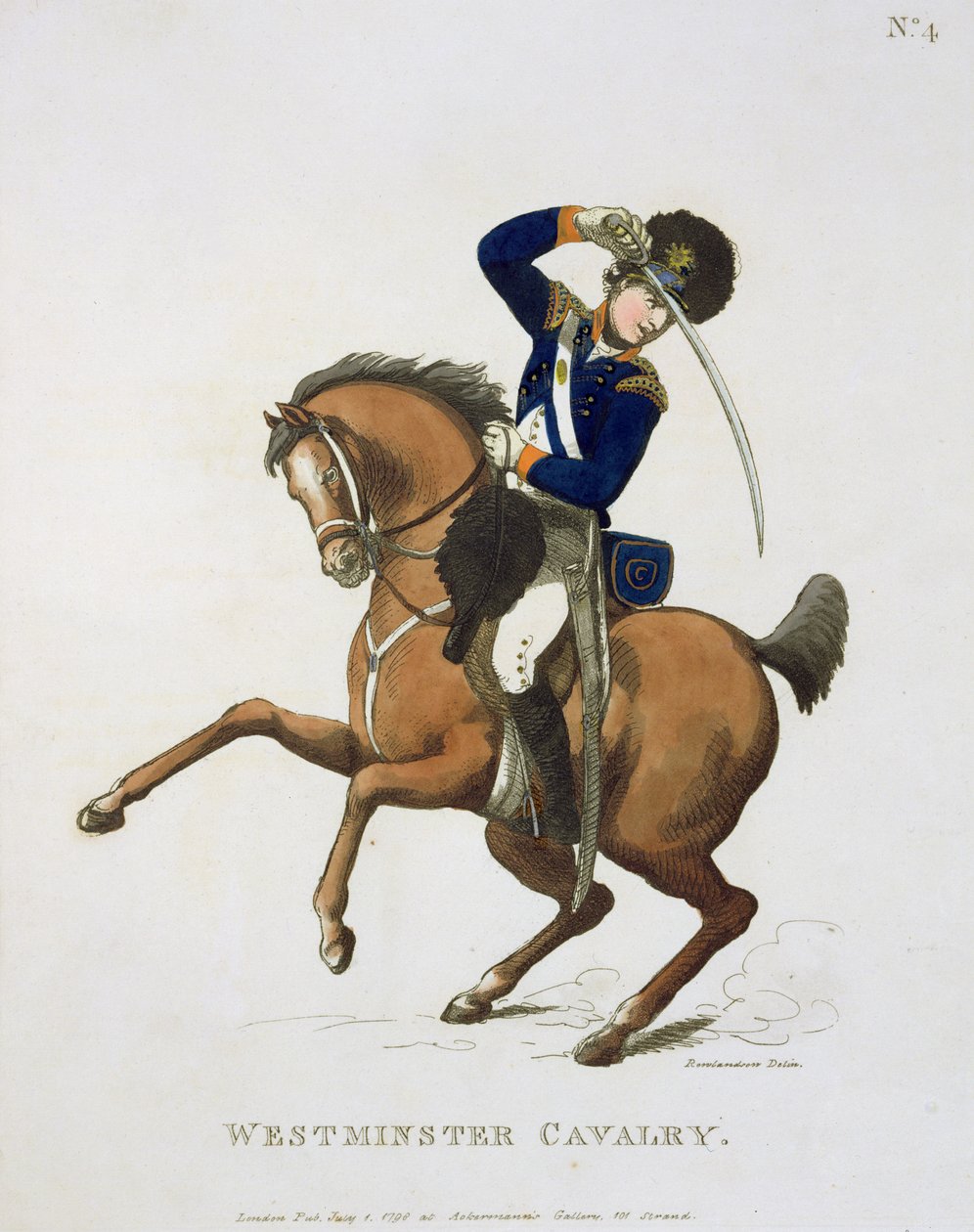 Westminster Cavalry Volunteer, plate 4 from 