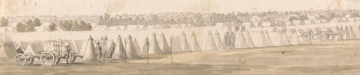An Encampment in Flanders by Thomas Sandby