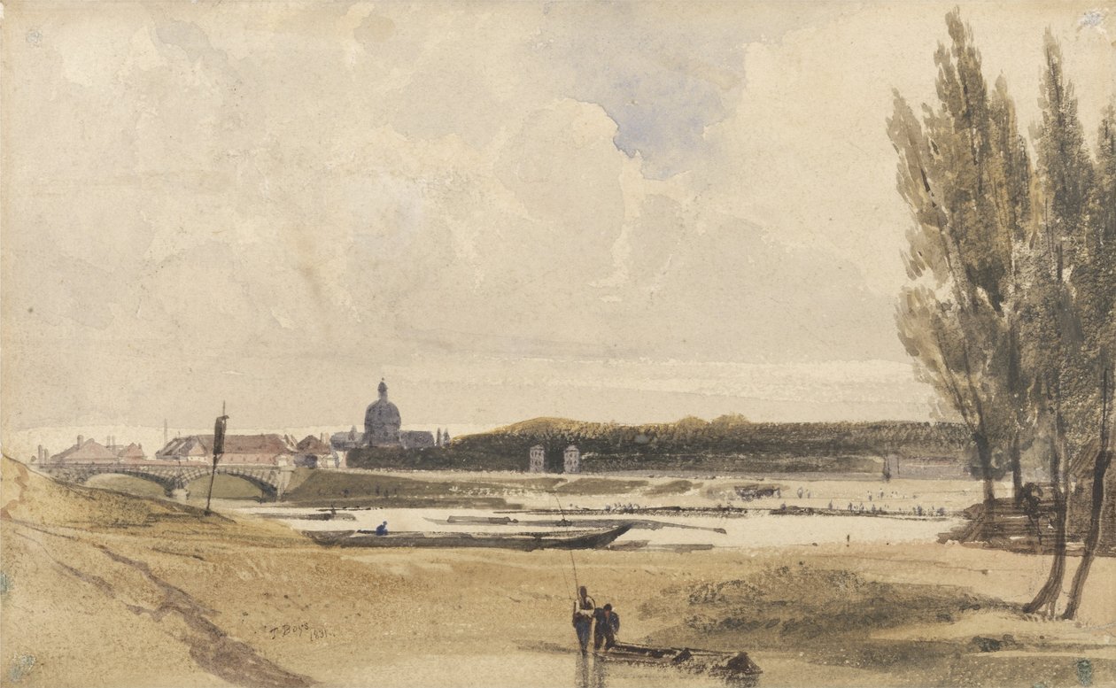 On the Seine, 1831 by Thomas Shotter Boys