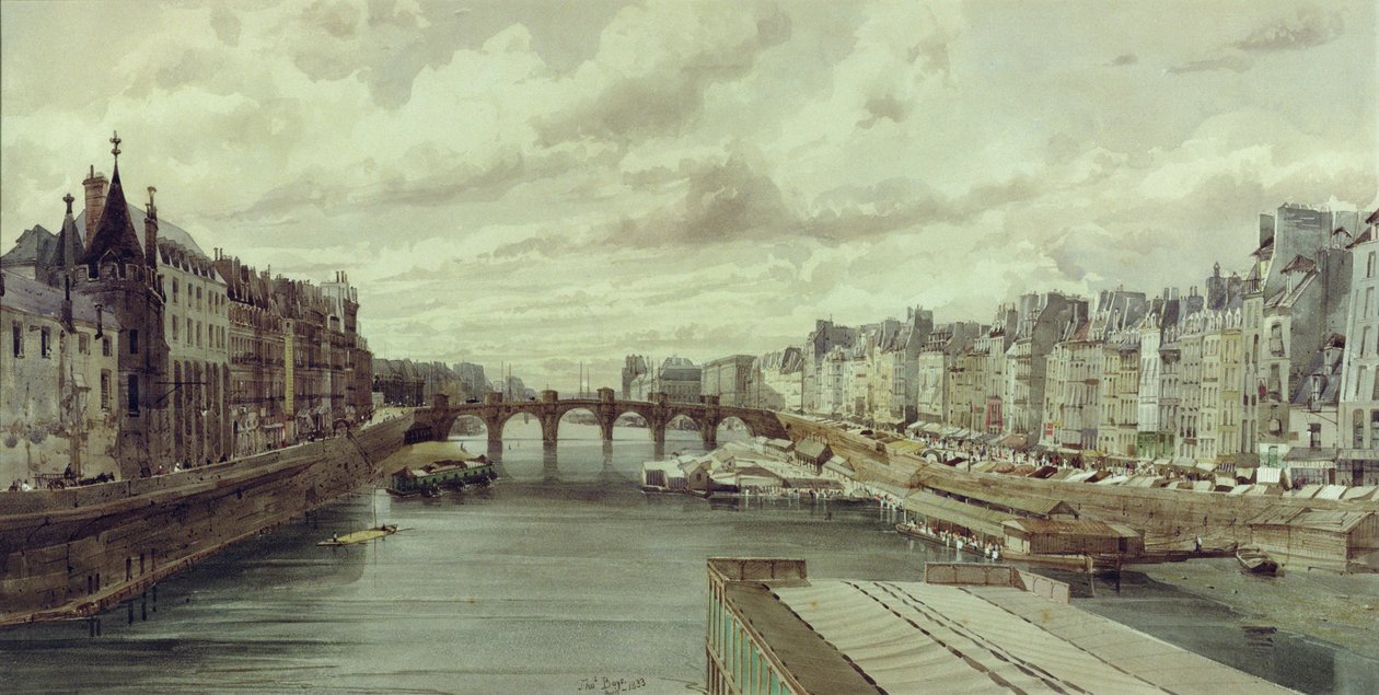 The Pont Neuf, Paris by Thomas Shotter Boys