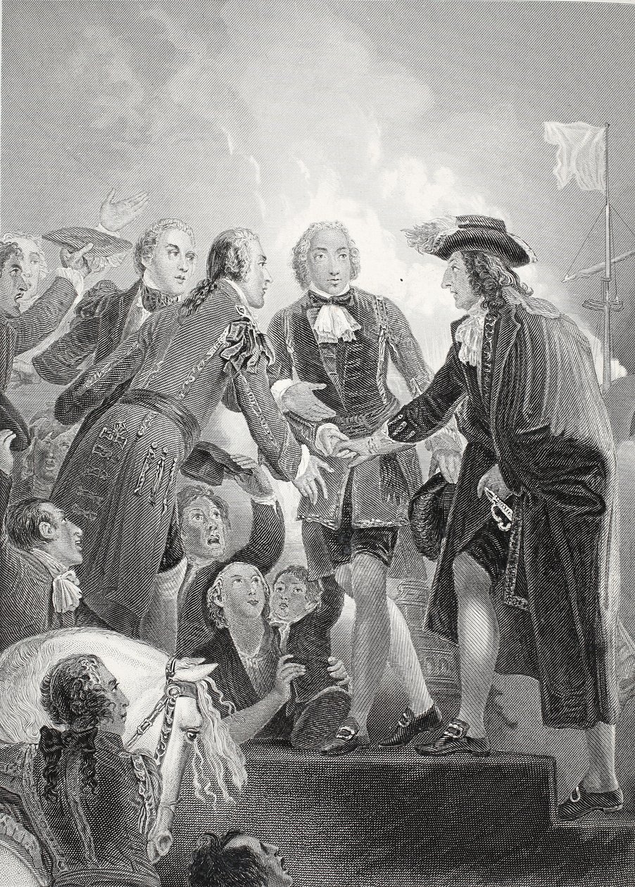 The Landing of William 3rd at Torbay, Engraved by A.H. Payne by Thomas Stothard