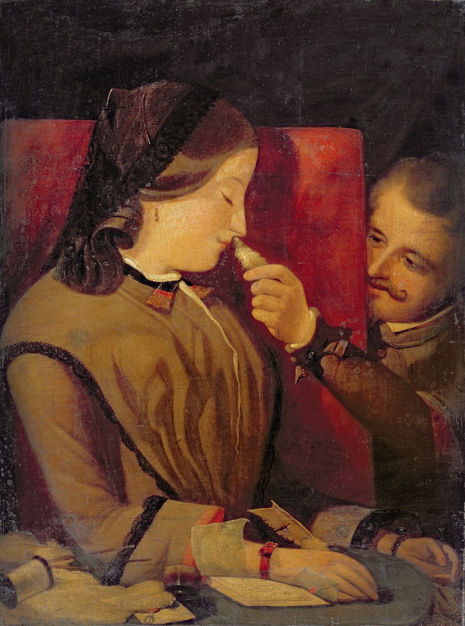 Man Tickling a Woman