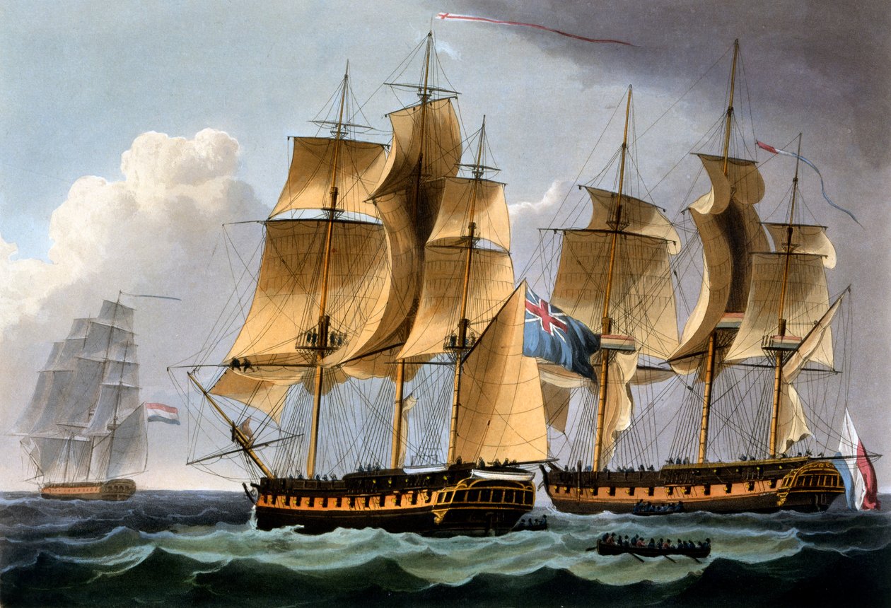 Capture of the Furie and Waakzaamheid, October 23rd 1796, from 