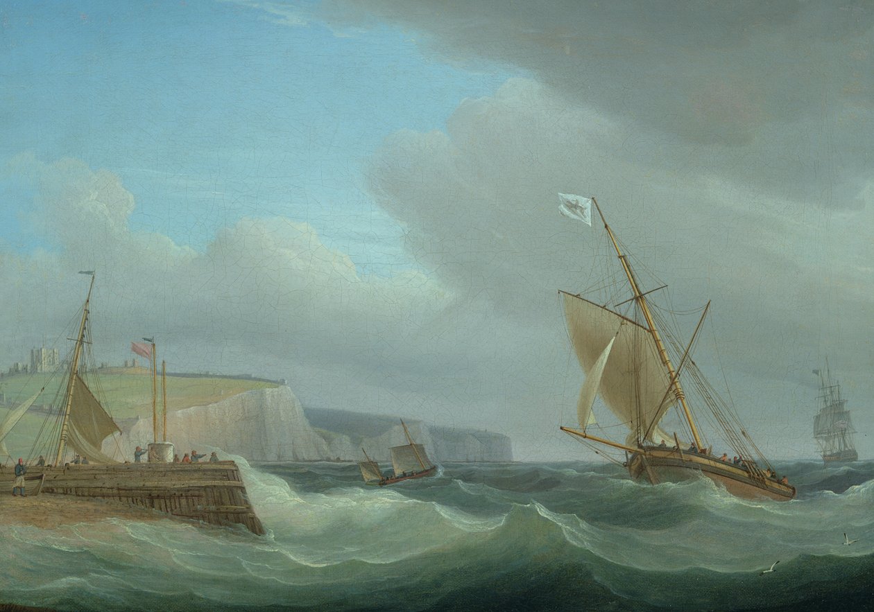 Shipping off Dover by Thomas Whitcombe