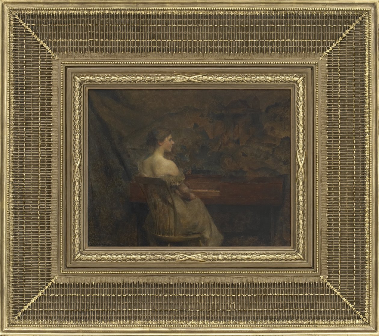 A Portrait, 1902 by Thomas Wilmer Dewing: Fine art print