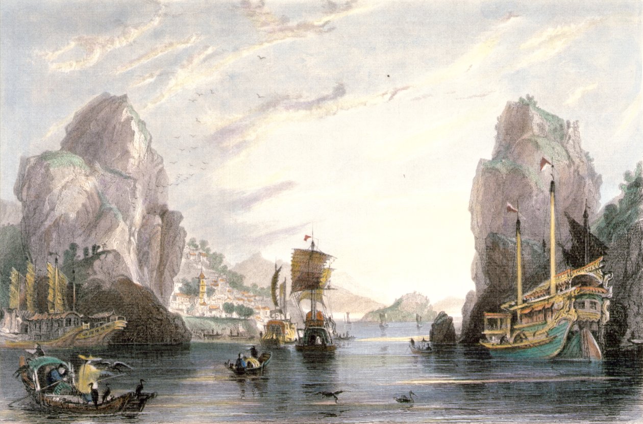 The Shi-Mun, or Rock Gates by Thomas Allom