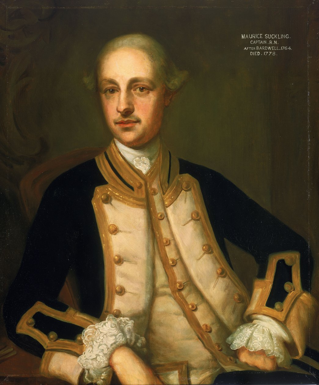 Captain Maurice Suckling by Thomas (after) Bardwell