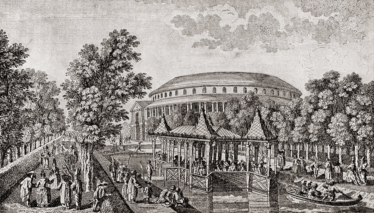 Ranelagh Gardens, Chelsea, London, England. The exterior of the Rotunda at Ranelagh Gardens, the 