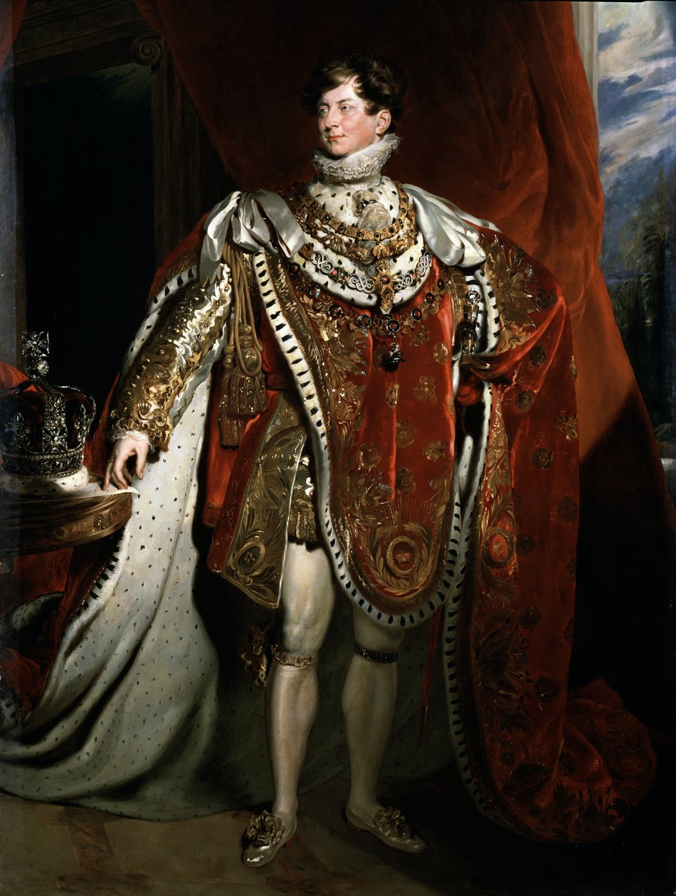 Portrait of King George IV of England (detail) by Thomas (after) Lawrence