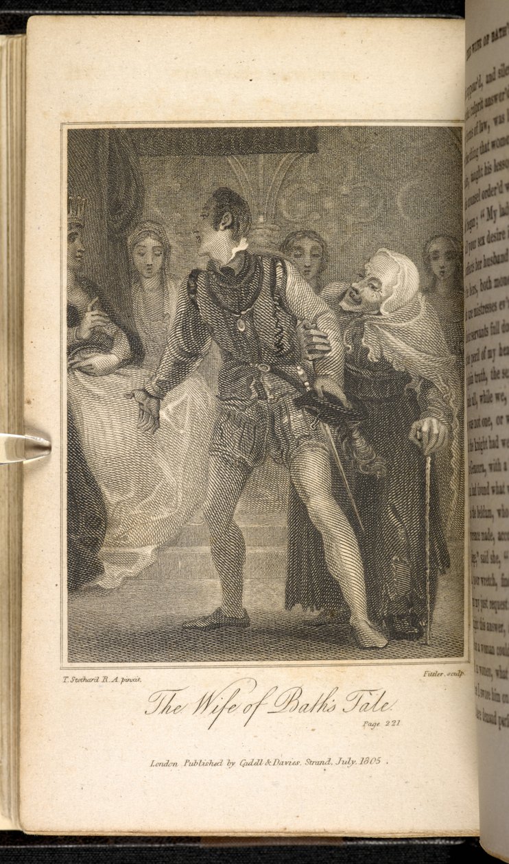 Hag claims husband, Scene from Wife of Bath