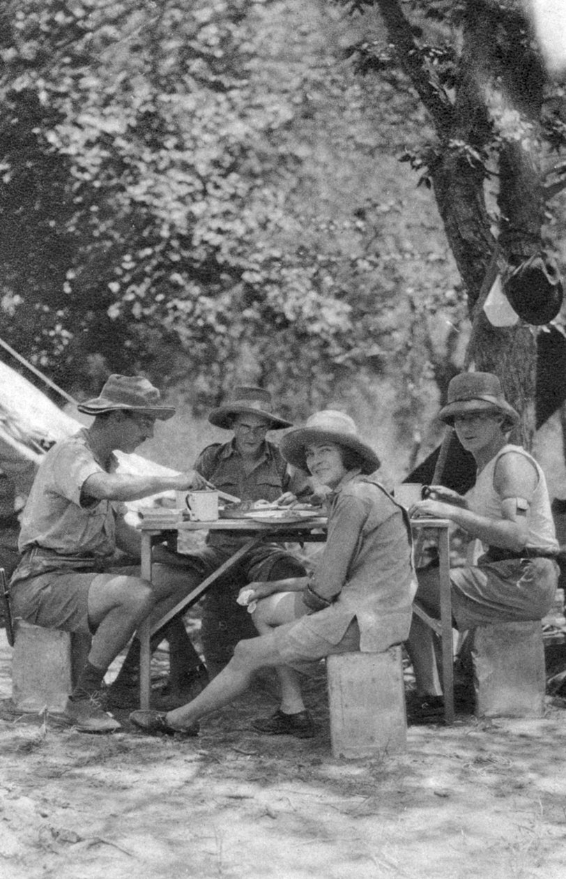 Meal Time, Livingstone to Broken Hill, Northern Rhodesia by Thomas A. Glover