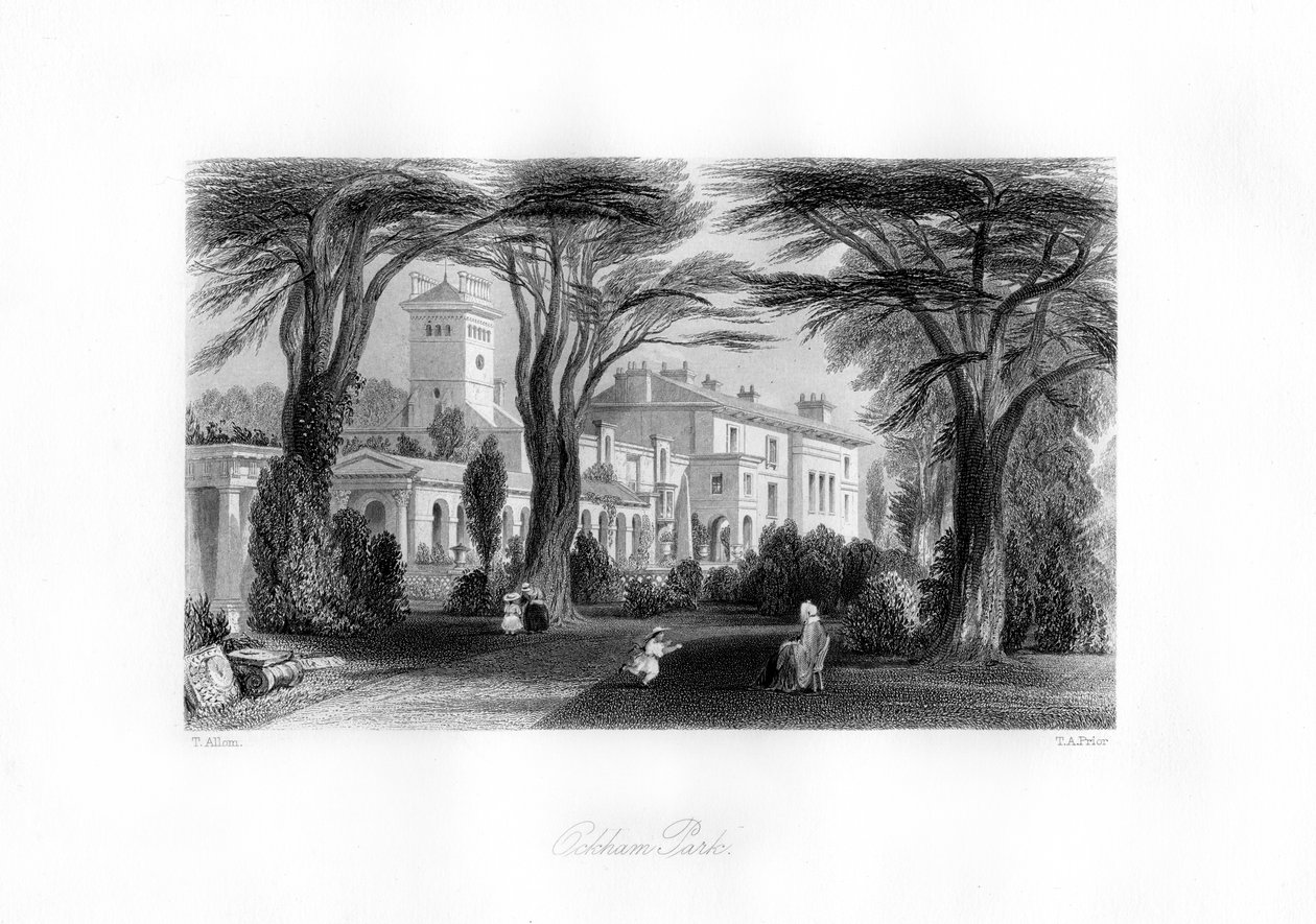Ockham Park, Surrey, 19th century by Thomas Abel Prior