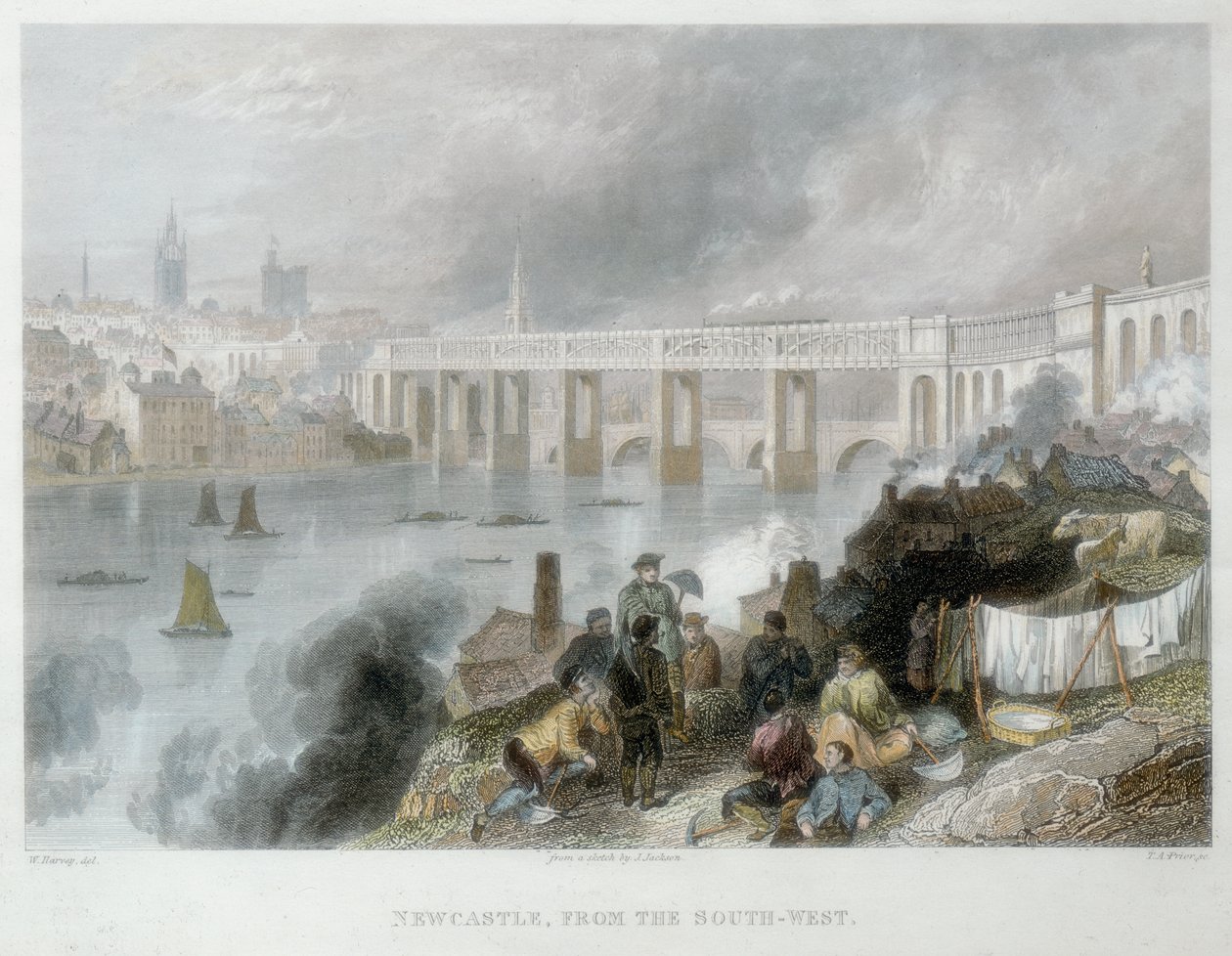 Newcastle-upon-Tyne from the South-West by Thomas Abiel Prior