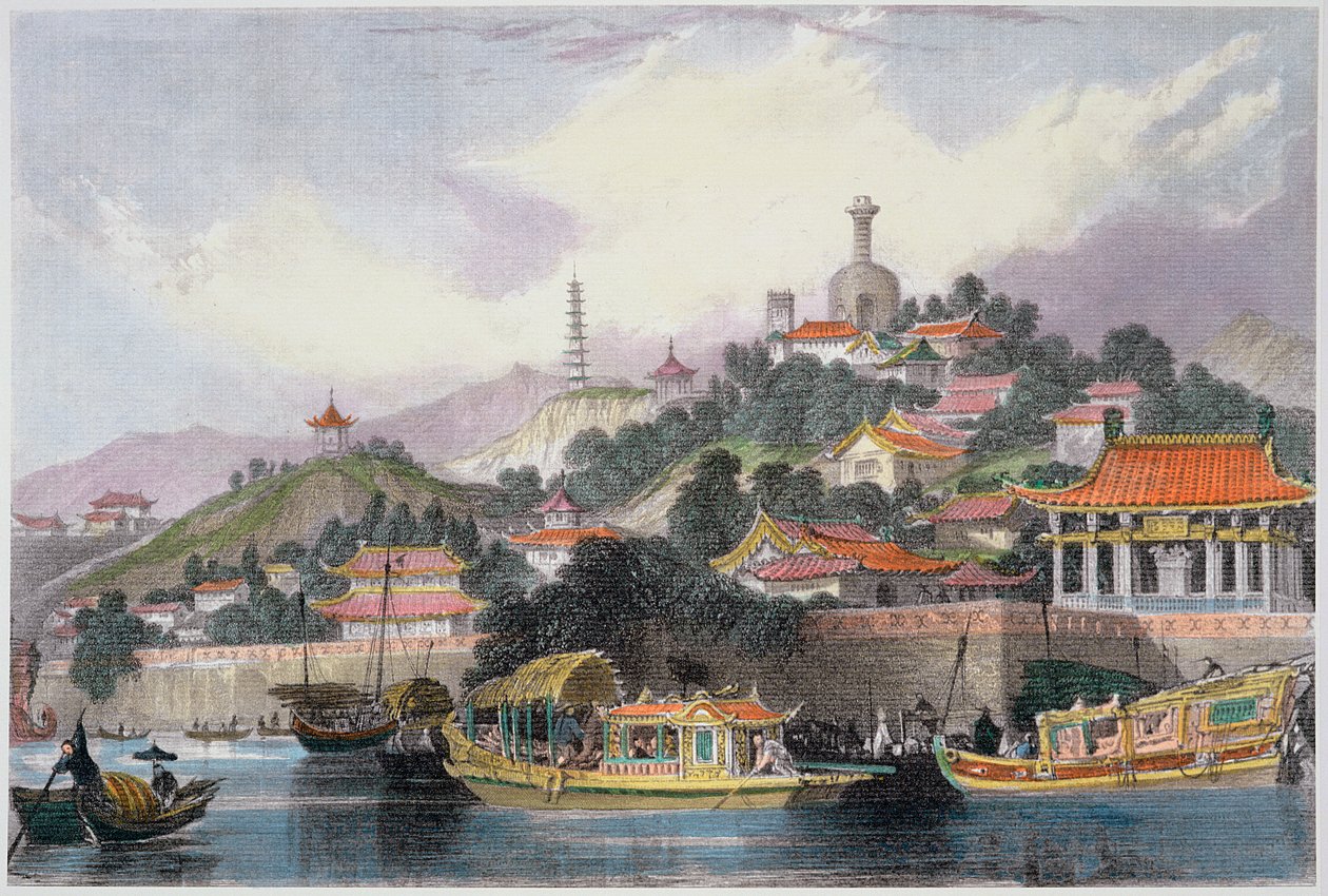 Garden of the Imperial Palace, Peking by Thomas Allom