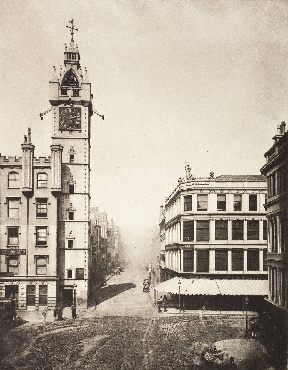 High Street From The Cross by Thomas Annan