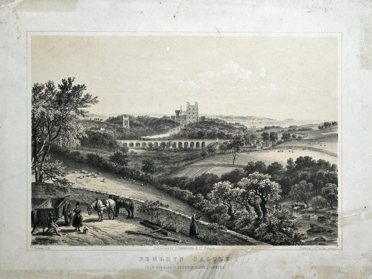 Penrhyn Castle, c.1850 by Thomas Ashburton Picken
