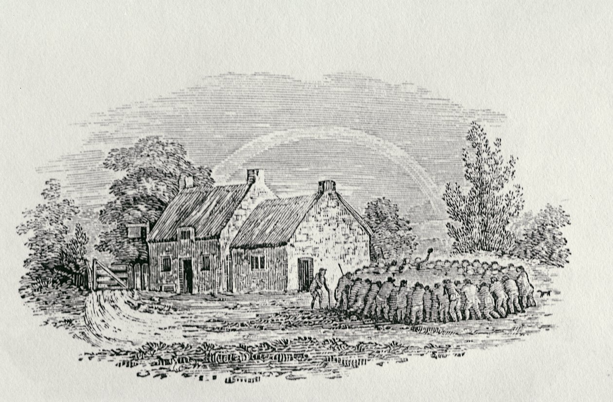 Cockfight Outside an Inn, c.1801, from 