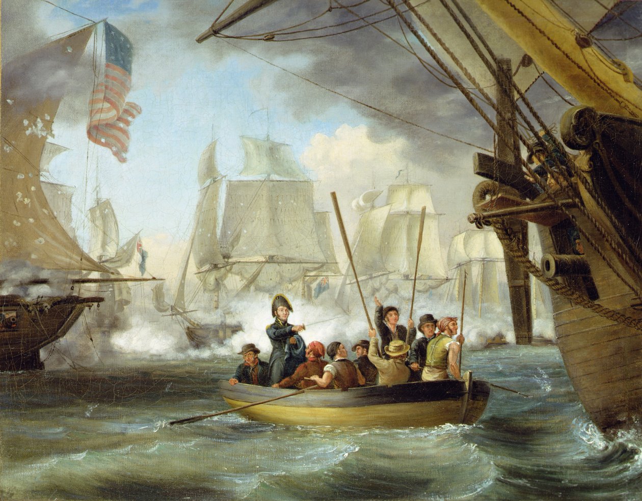 Commodore Perry at the Battle of Lake Erie by Thomas Birch