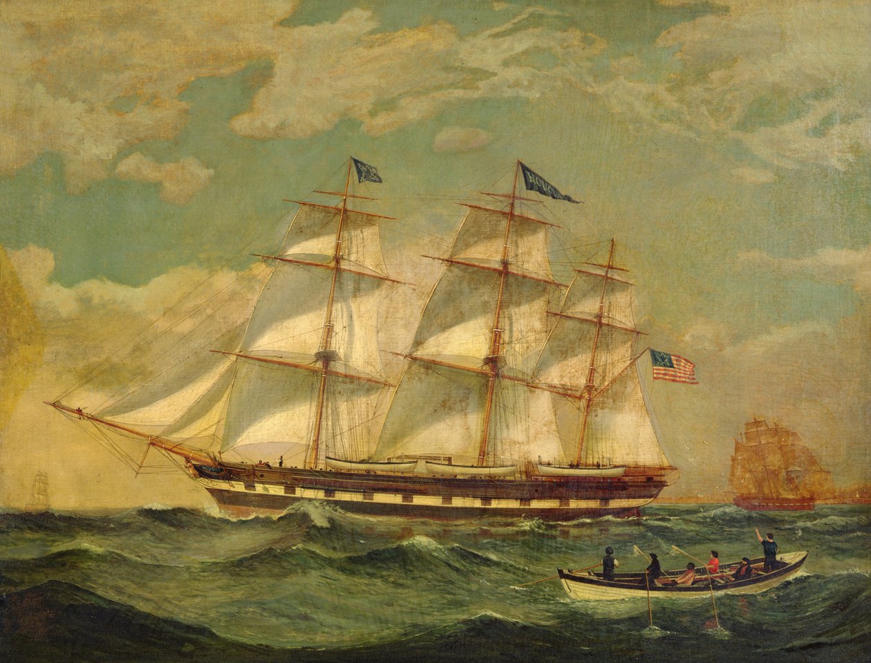 Ship Houqua by Thomas Birch