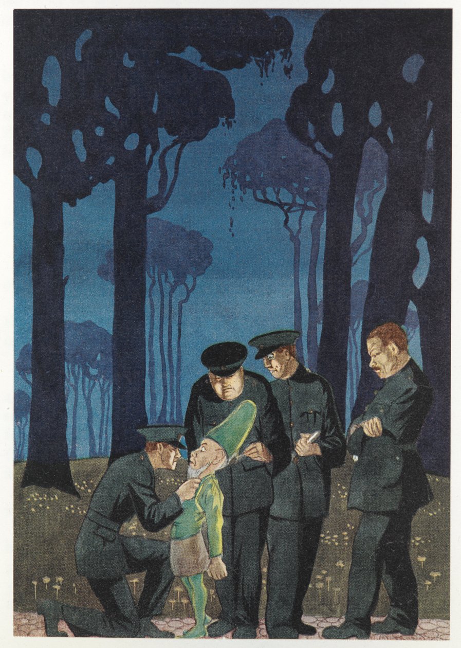 "Tell me where the money is?" he hissed. Police interrogating a leprechaun, from 