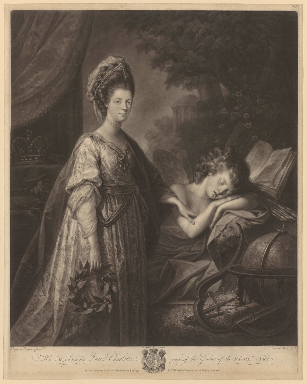 Queen Charlotte Awakens the Genius of the Fine Arts by Thomas Burke