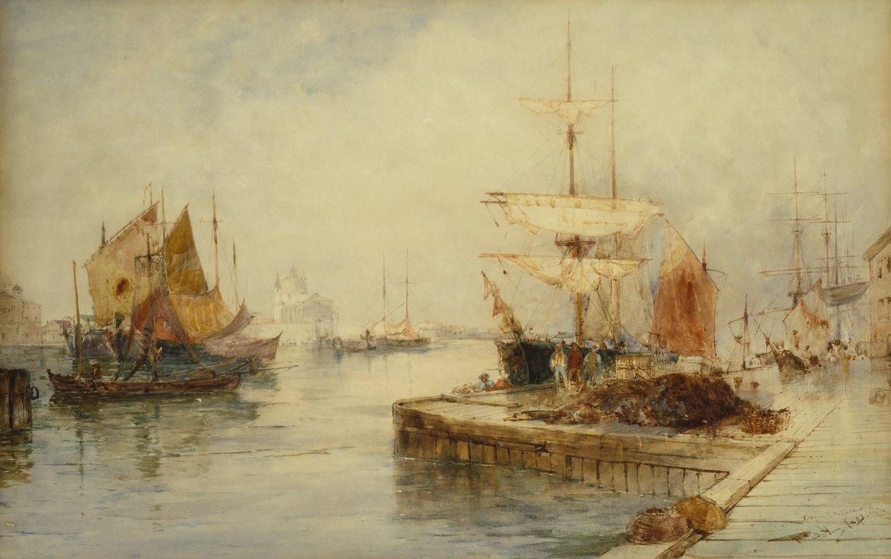 Entrance to Giudecca Venice, c.1870 by Thomas Bush Hardy