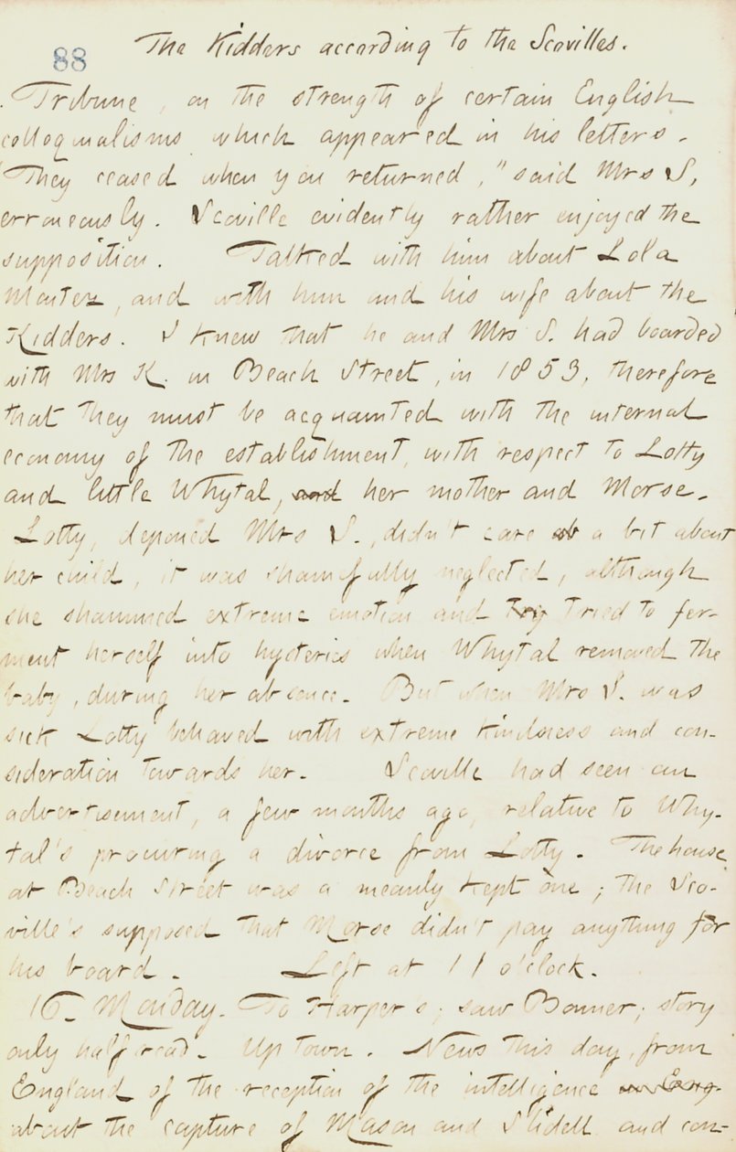 Thomas Butler Gunn Diaries- Volume 18, page 99, December 15, 1861 by Thomas Butler Gunn