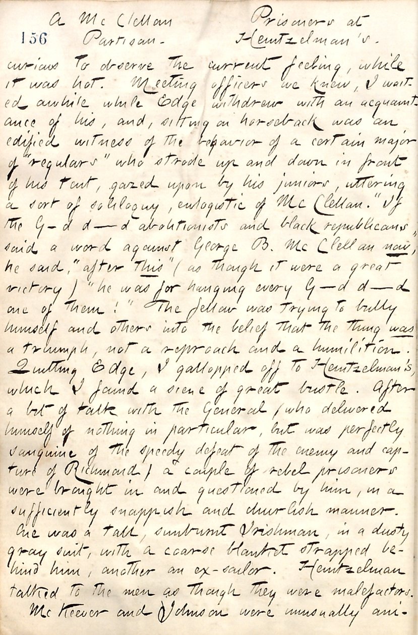 Thomas Butler Gunn Diaries - Volume 19, page 177, May 4, 1862 by Thomas Butler Gunn