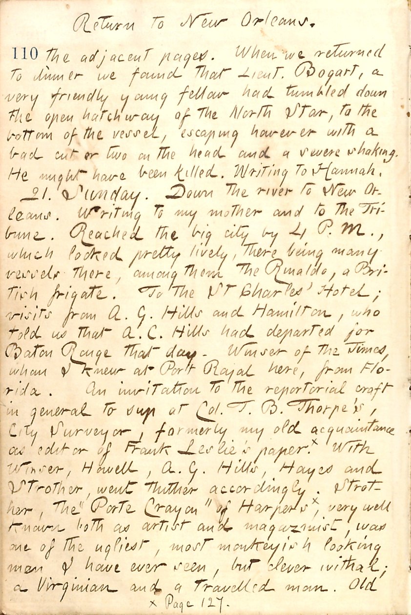 Thomas Butler Gunn Diaries- Volume 21, page 120, December 20, 1862 by Thomas Butler Gunn