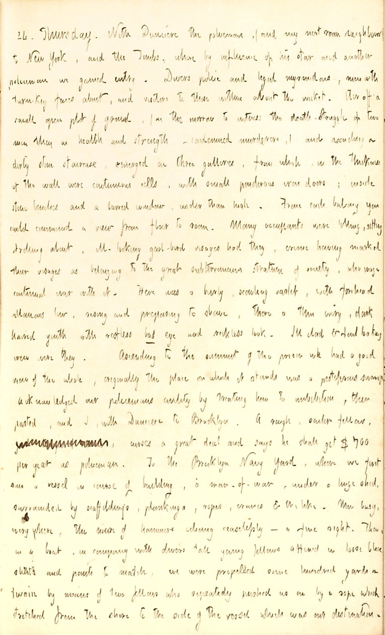 Thomas Butler Gunn Diaries - Volume 2, page 142, July 24, 1851 by Thomas Butler Gunn