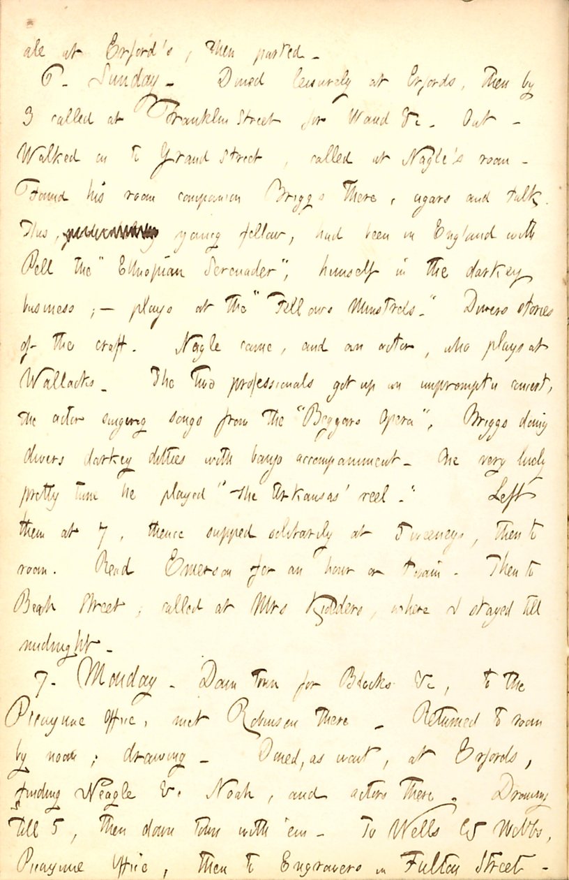 Thomas Butler Gunn Diaries - Volume 5, page 164, March 5-7, 1853 by Thomas Butler Gunn