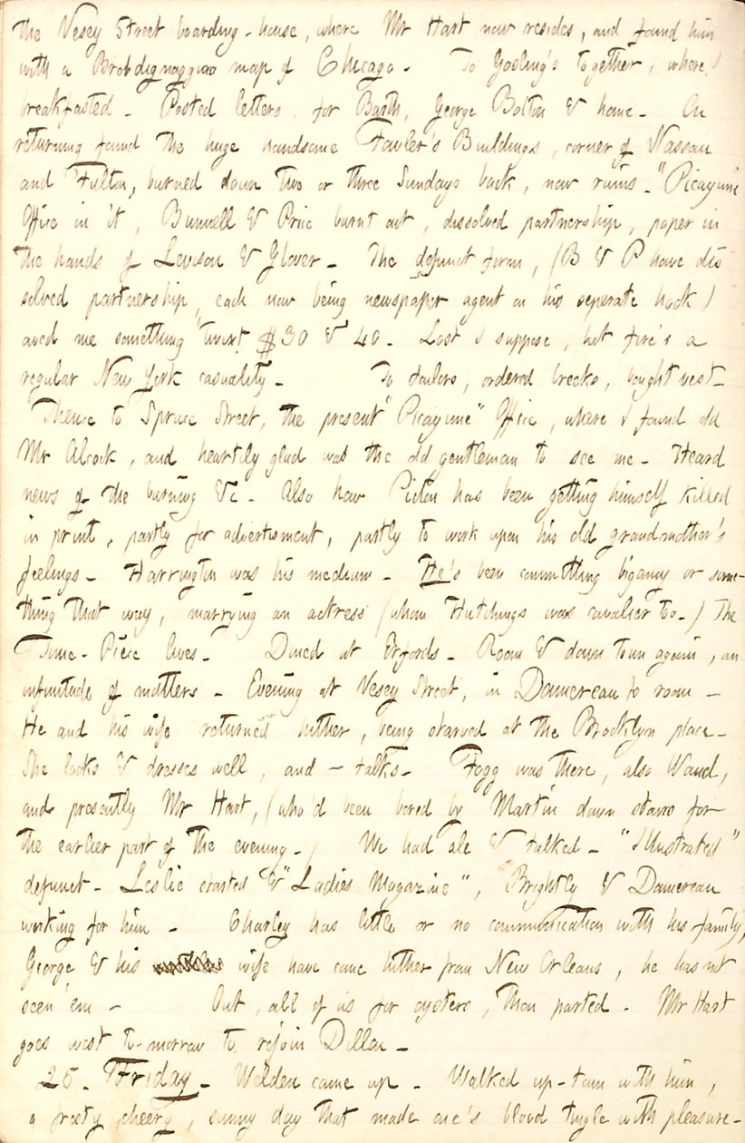 Thomas Butler Gunn Diaries - Volume 6, page 206, November 24-25, 1853 by Thomas Butler Gunn