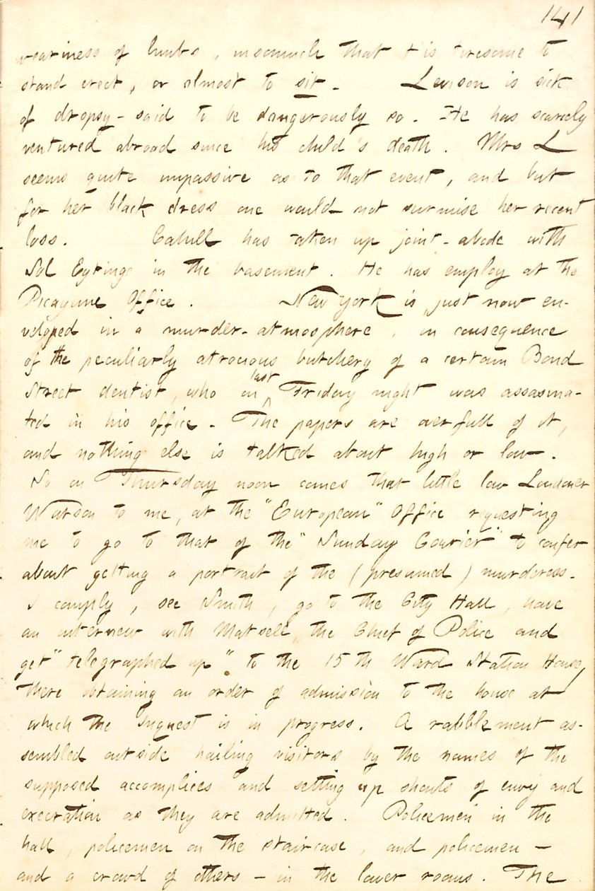 Thomas Butler Gunn Diaries: Volume 8, page 149, February 3-7, 1857 by Thomas Butler Gunn