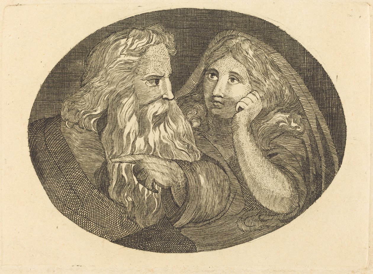 Lear and Cordelia by Thomas Butts, Jr. after William Blake