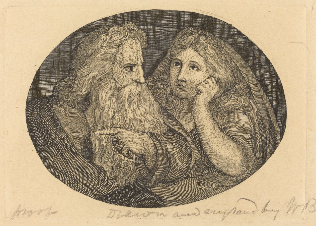 Lear and Cordelia by Thomas Butts, Jr. after William Blake
