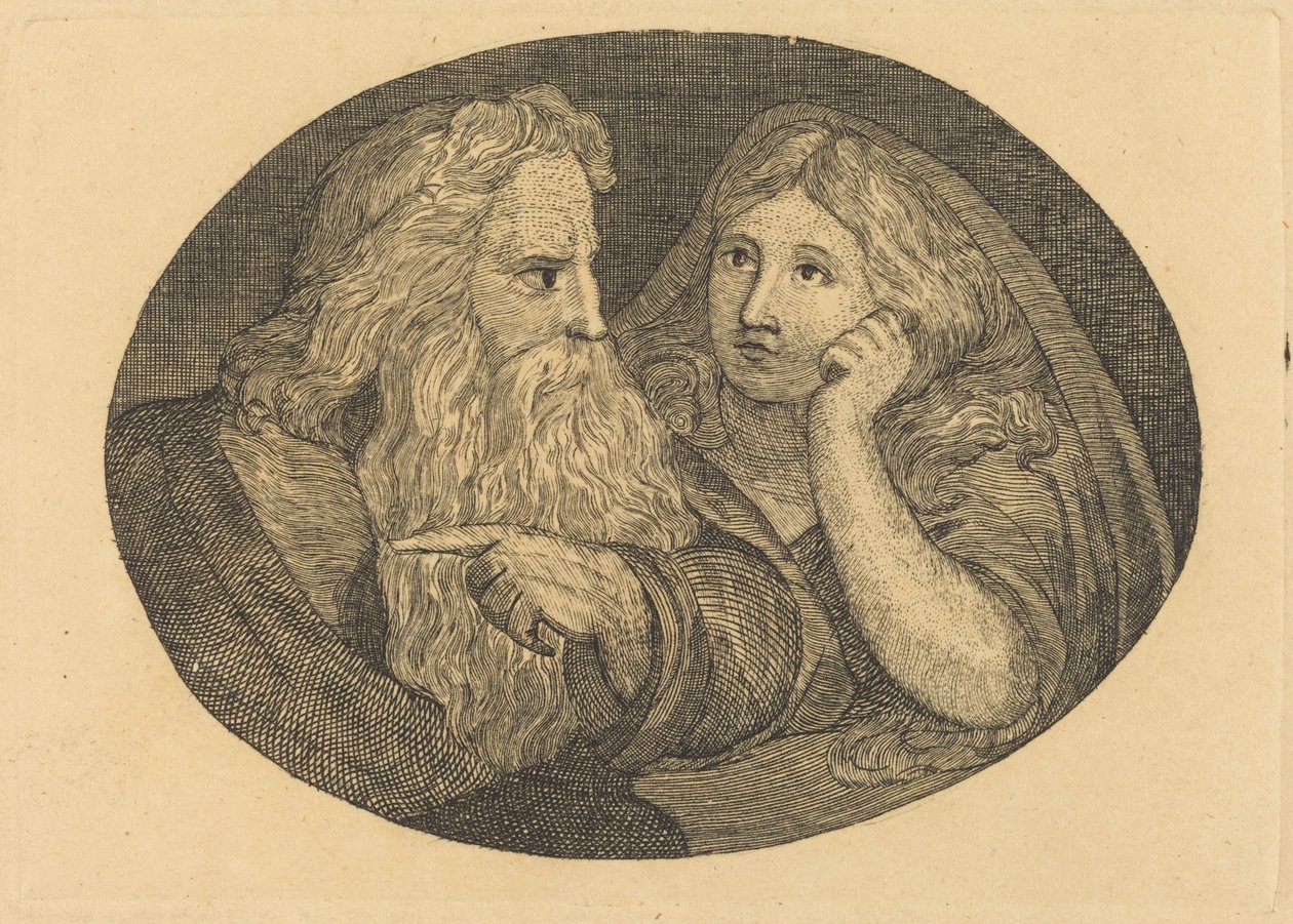 Lear and Cordelia by Thomas Butts, Jr. after William Blake