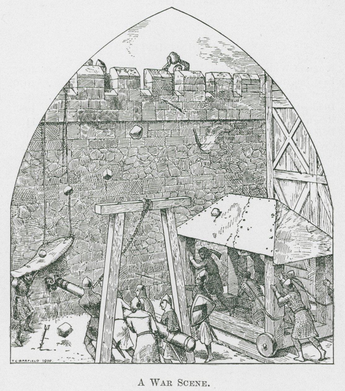 A War Scene by Thomas Charles Barfield