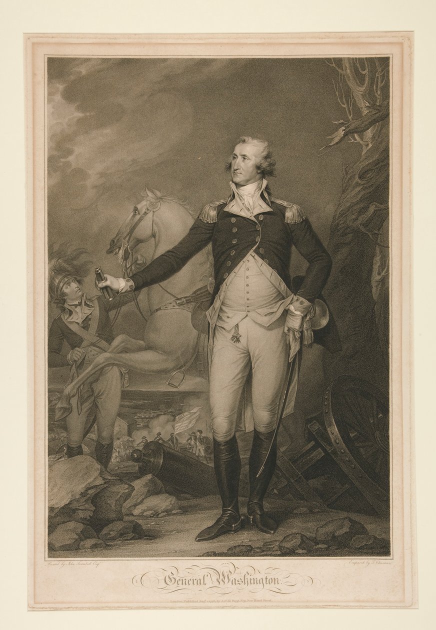 George Washington at the Battle of Trenton (1792) by Thomas Cheesman
