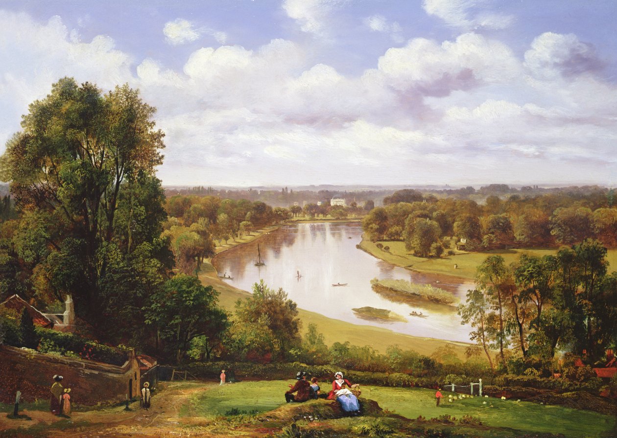 View of the River Thames from Richmond Hill by Thomas Christopher Hofland
