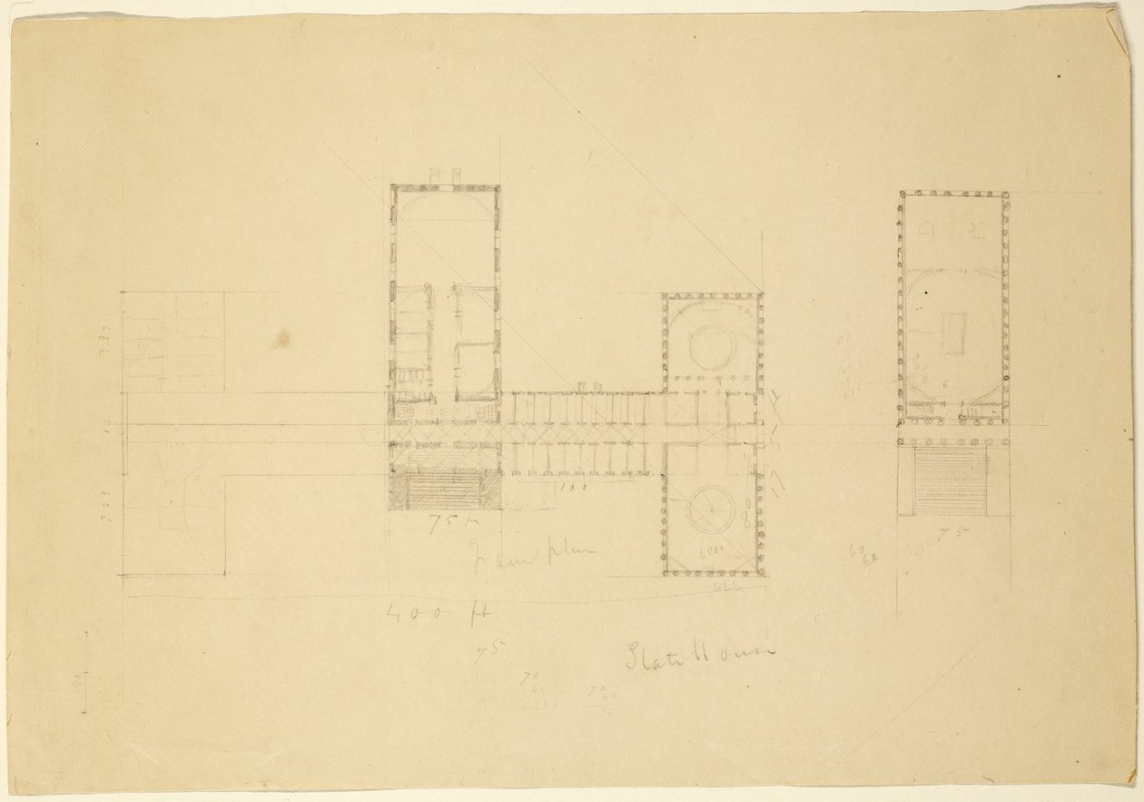 Grand Plan of the Ohio State House, c.1838 by Thomas Cole