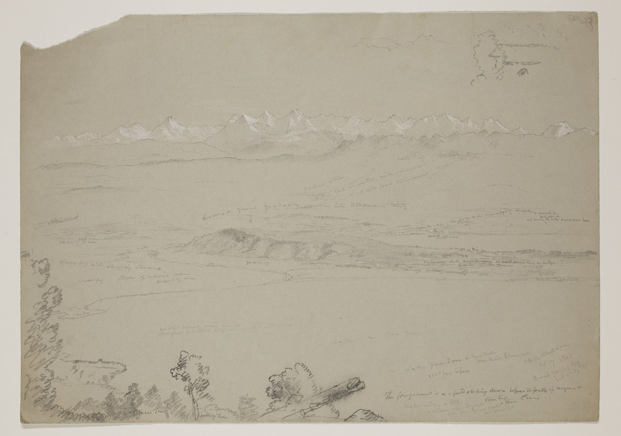 Lake Yverdon or Neuchatel from the Hill Chaumont, Switzerland, 1841 by Thomas Cole