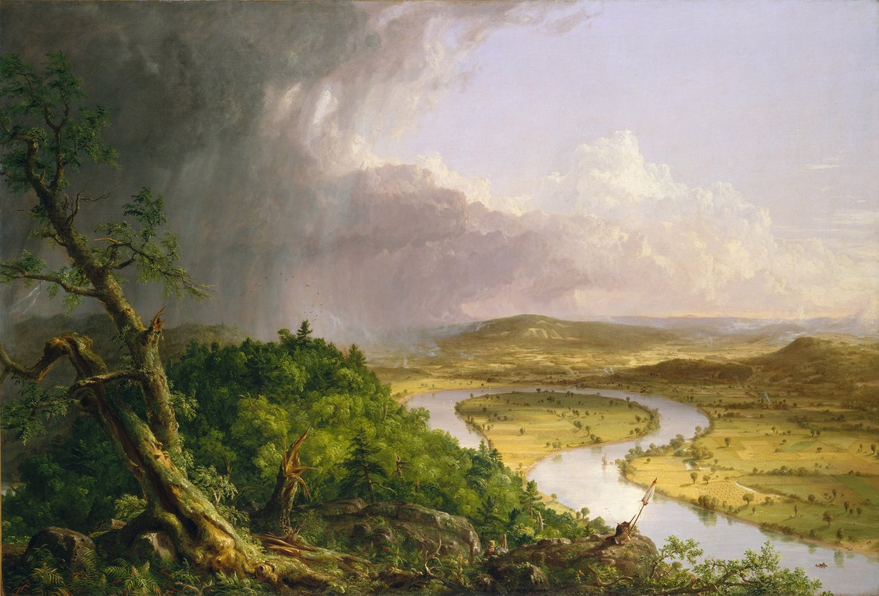 View from Mount Holyoke, Northampton, Massachusetts, after a Thunderstorm—The Oxbow by Thomas Cole