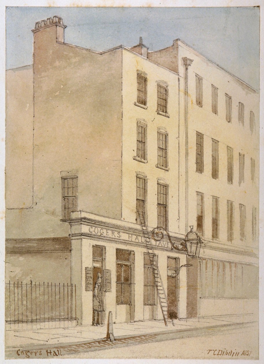 Bride Lane, City of London by Thomas Colman Dibdin